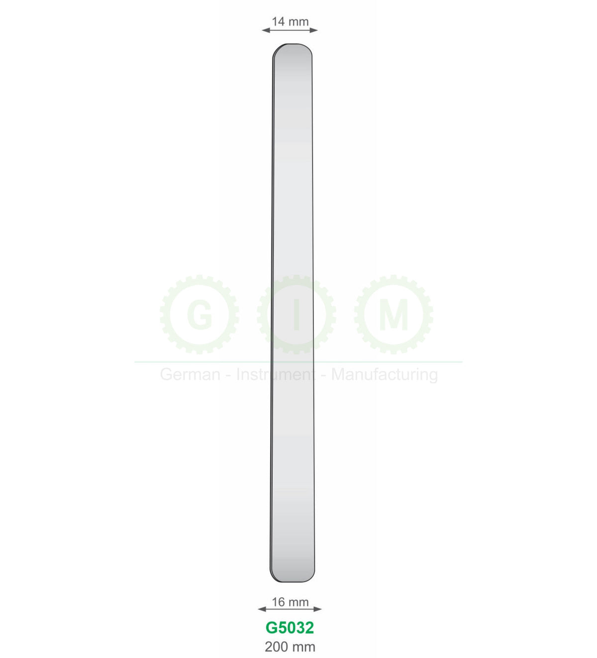 Surgical Retractor, 200mm, 14–16mm