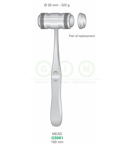 Mead Surgical Mallet, 190mm