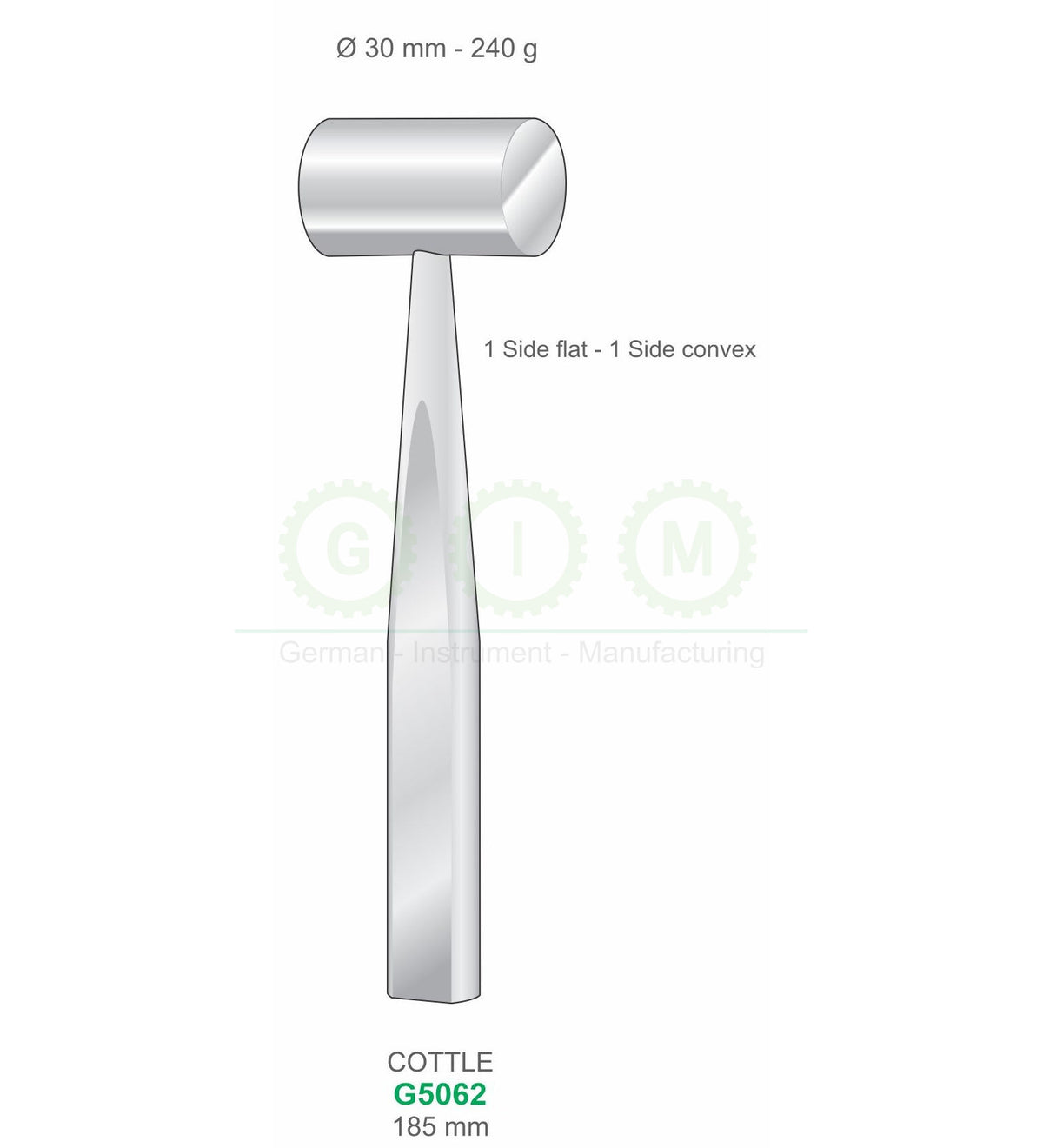 Cottle Surgical Mallet, 185mm