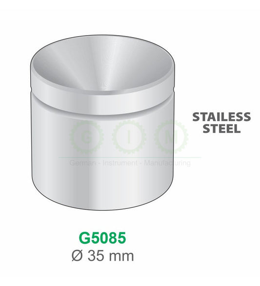 Stainless Steel Amalgam Carrier, 35mm