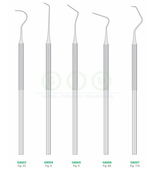 Dental Explorers and Sickle Probes, Assorted Patterns