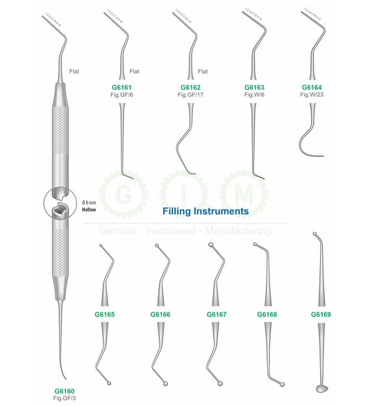 Double-Ended Dental Explorers and Filling Instruments