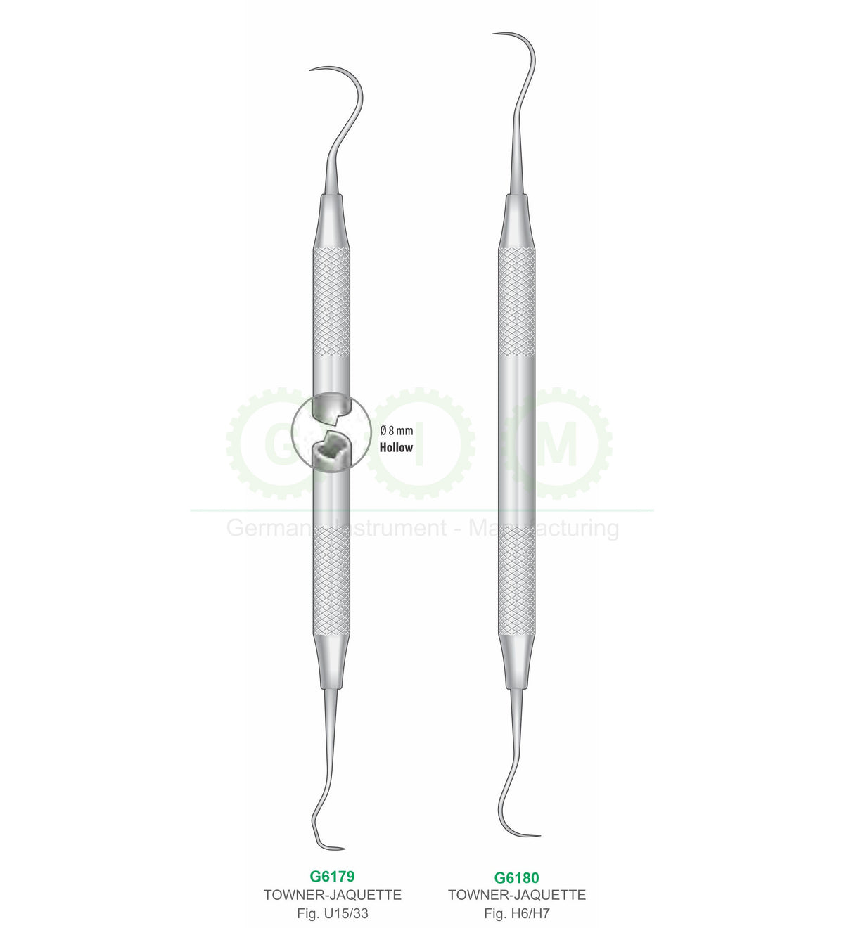 Towner-Jaquette Dental Scalers