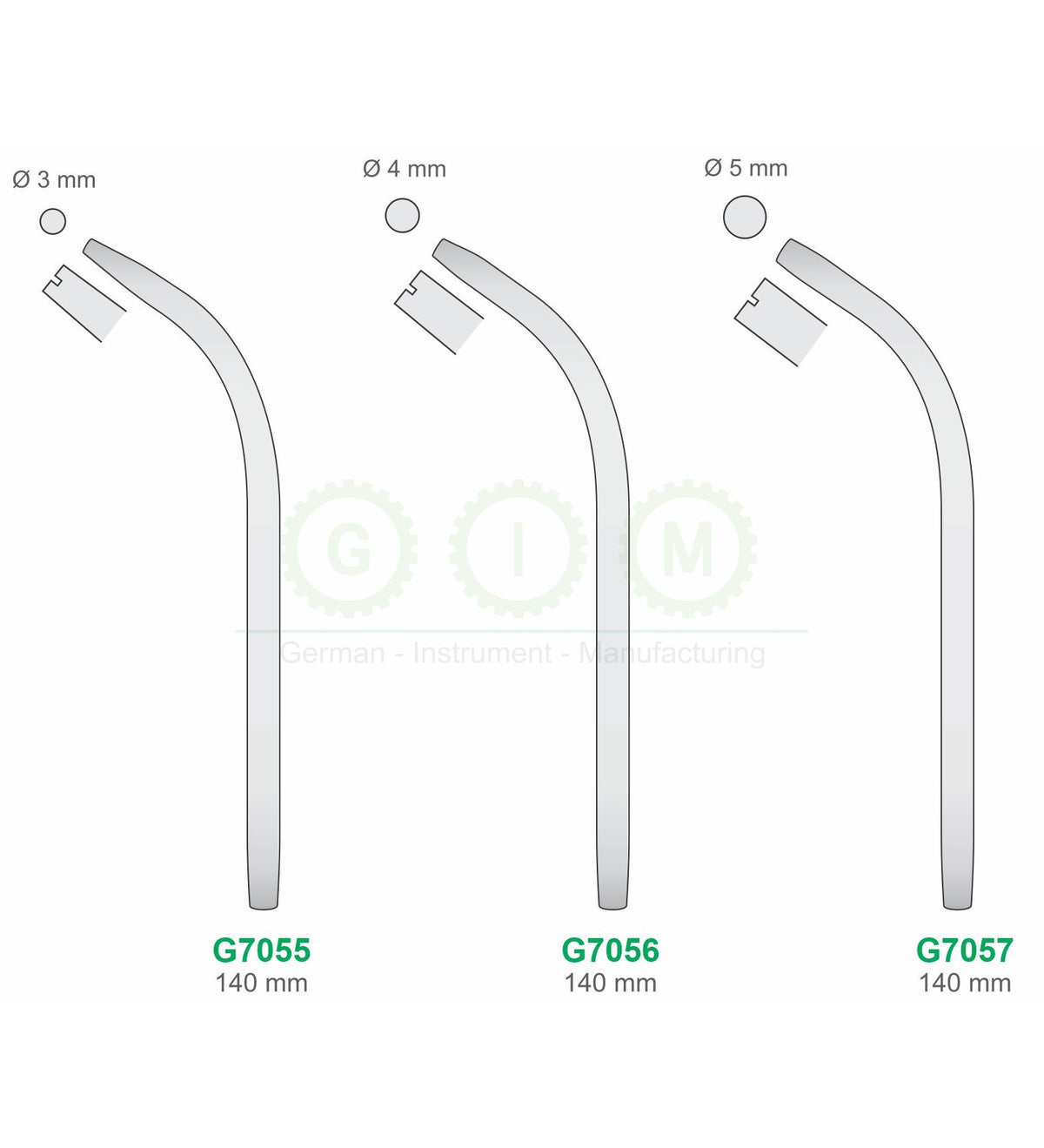 Dental Suction Tubes, 3–5mm, 140mm