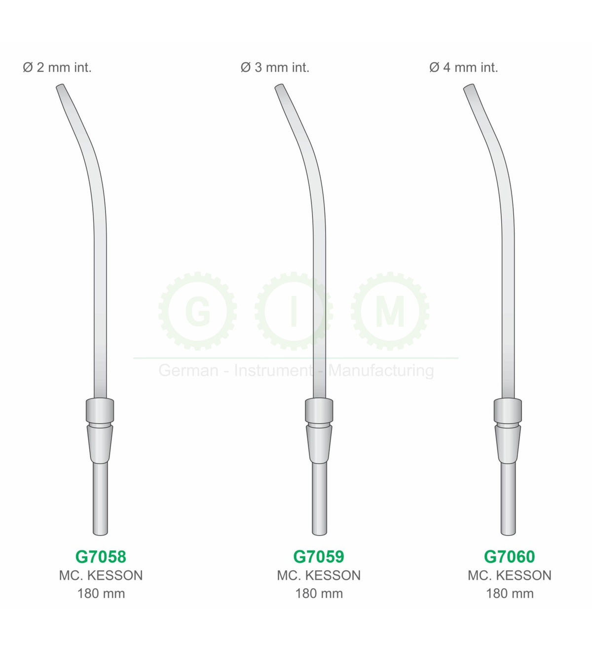 McKesson Suction Tubes, 180mm
