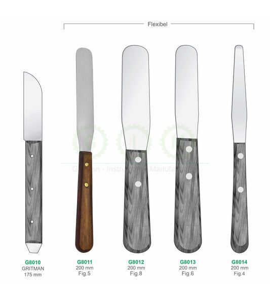 Flexible Dental Spatulas, 175–200mm