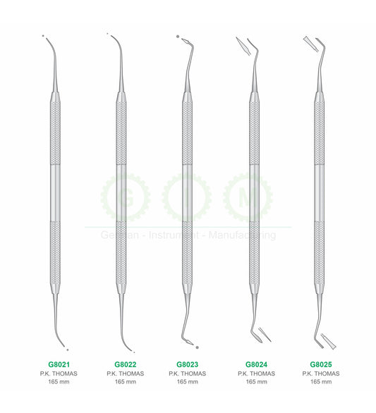 P.K. Thomas Dental Laboratory Instruments, 165mm