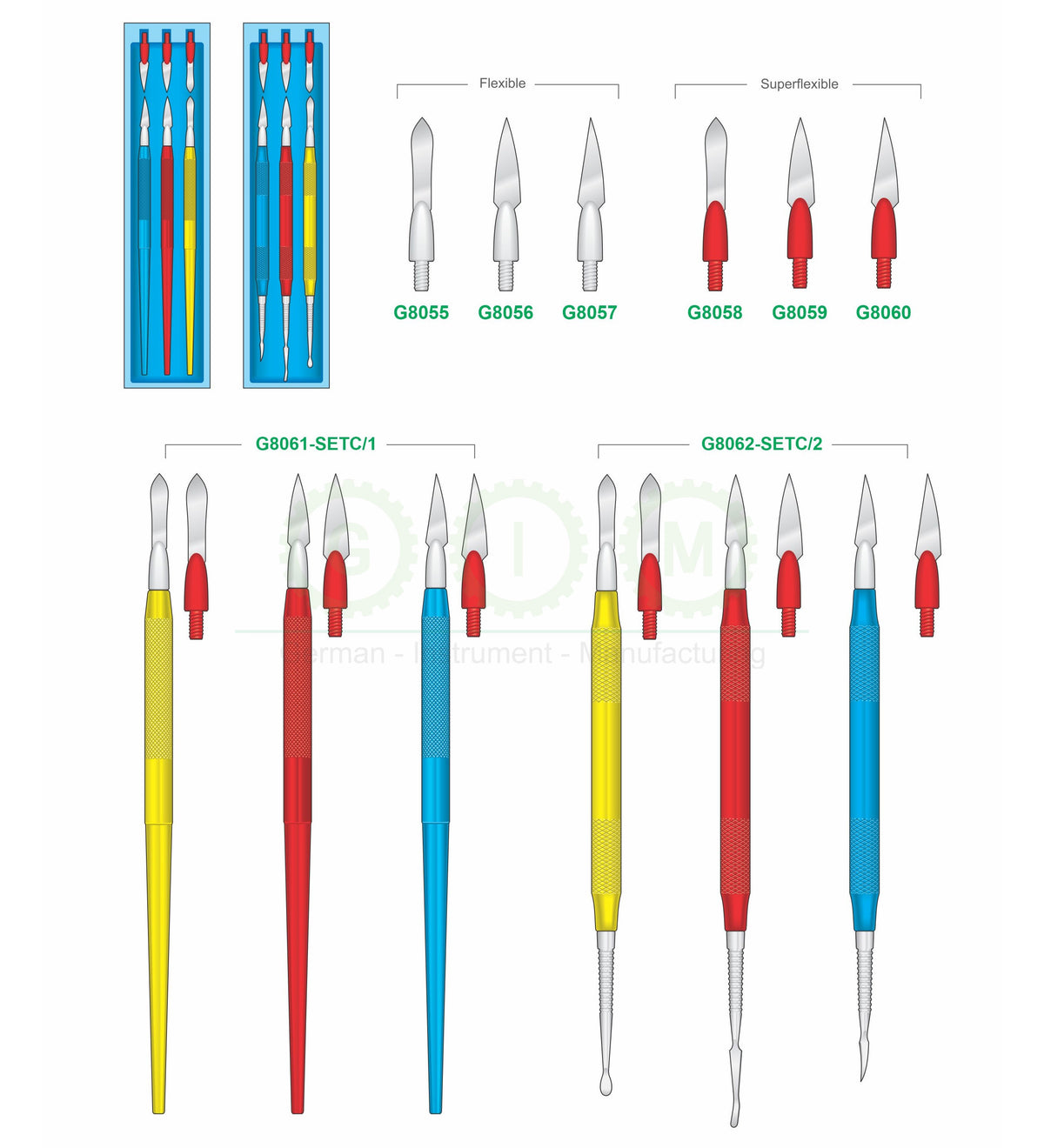 Flexible and Super-Flexible Dental Ceramic Sculpting Instruments